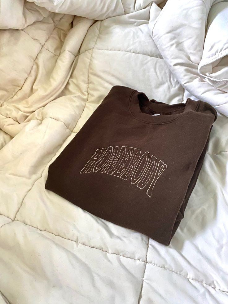 HOMEBODY EMBROIDERED SWEATSHIRT